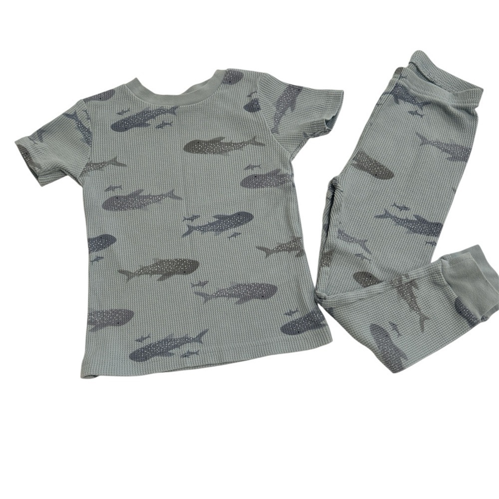 Carter's Gray Whale Print Pajama Set